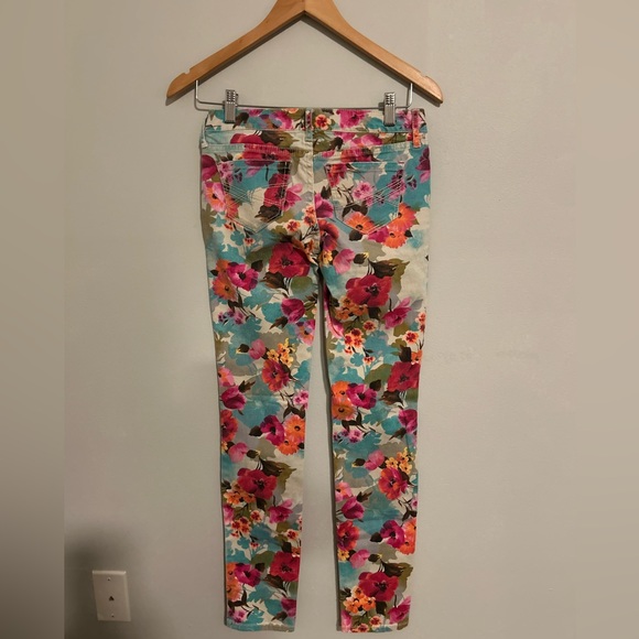 NWOT AEROPOSTALE Ashley Ultra Skinny Floral Cotton Blend Women's Jeans SZ 00REG - Picture 7 of 7